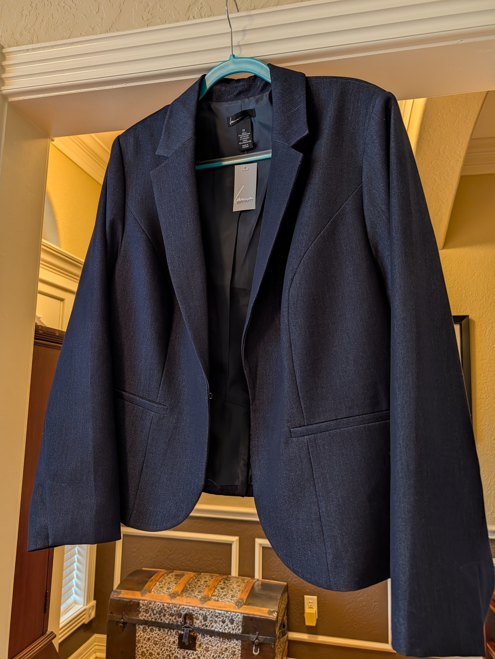 Lane Bryant Women's Navy Blazer - Classic Tailored Jacket